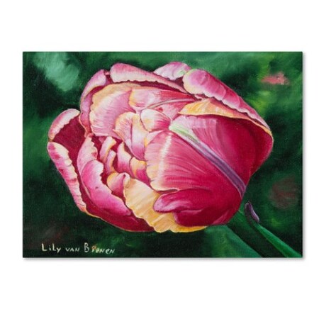 Trademark Fine Art Lily van Bienen 'Mama Mia Tulip' Canvas Art, 14x19 ALI5679-C1419GG